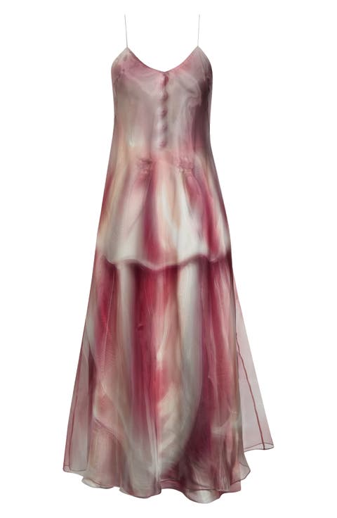 Porcelain Print Midi Slipdress