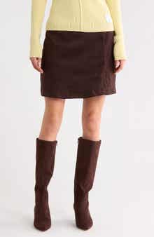 Faux Leather Skort