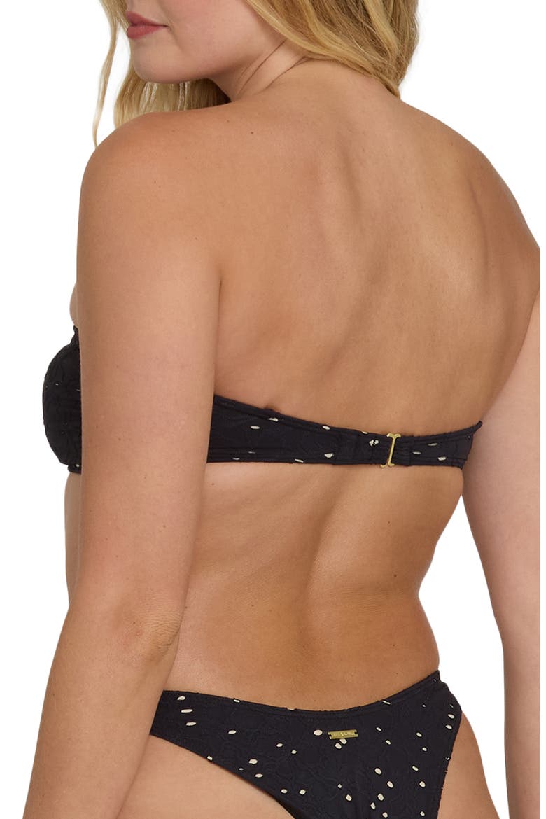 Eyes on You Hanky Tie Bikini Top, Alternate, color, BLACK PEBBLE
