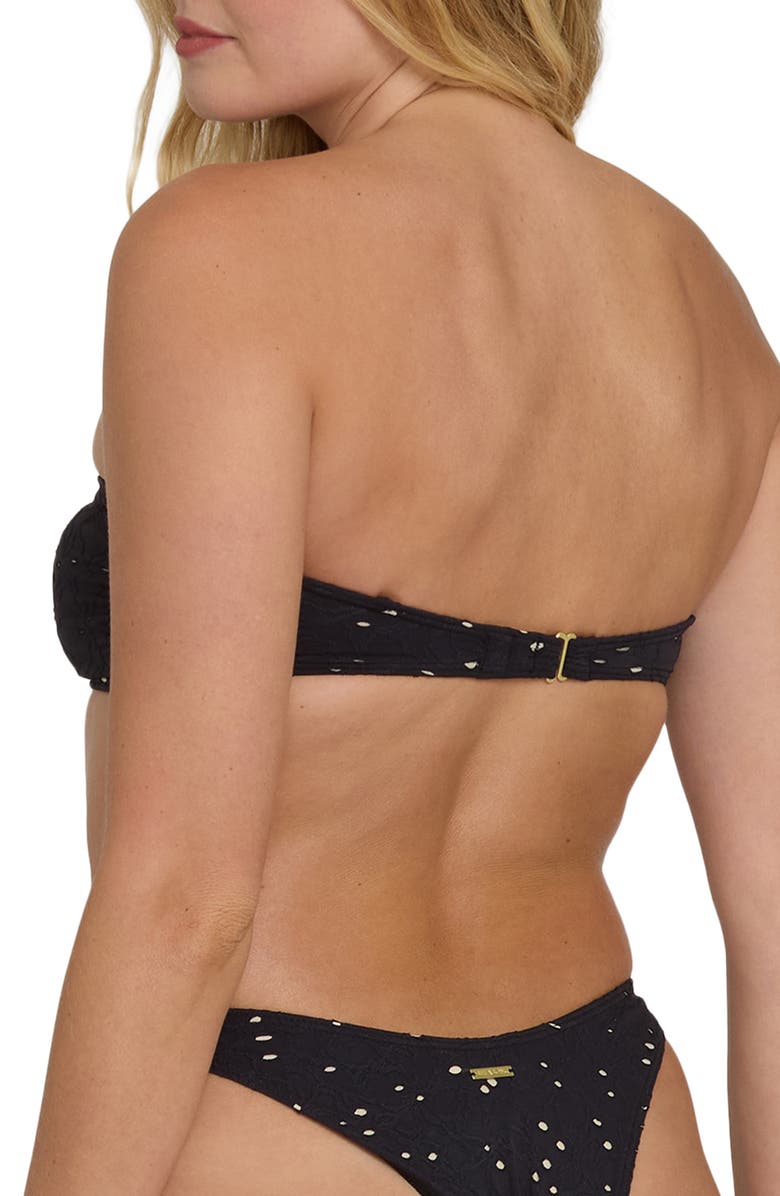 Billabong Eyes on You Hanky Tie Bikini Top, Alternate, color, Black Pebble