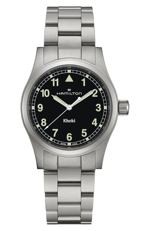 Hamilton Khaki Field Bracelet Watch, 38mm in Black 