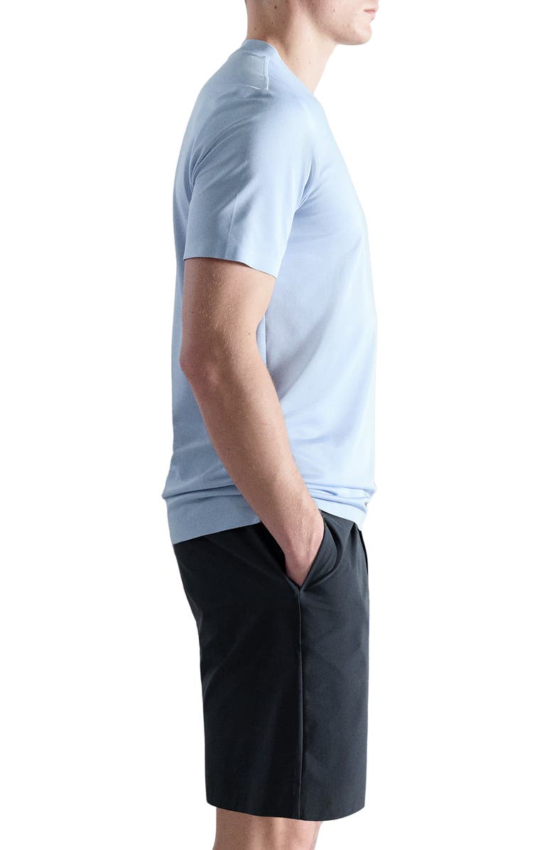 MANGO Slim Fit Coolmax<sup>®</sup> Solid T-Shirt, Alternate, color, Sky Blue