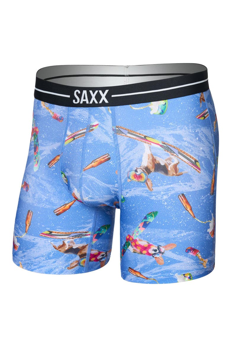 Volt Breathable Sim Fit Mesh Boxer Briefs, Alternate, color, HAUTE DOGGERS-SAIL BLUE