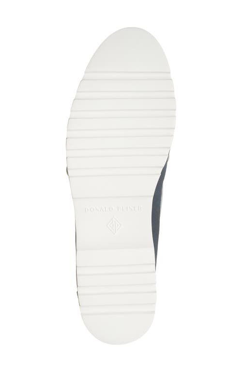 Shop Donald Pliner Lug Sole Boat Shoe In Navy