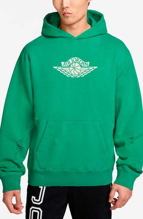 Rare Air Oversize Distressed Pullover Hoodie