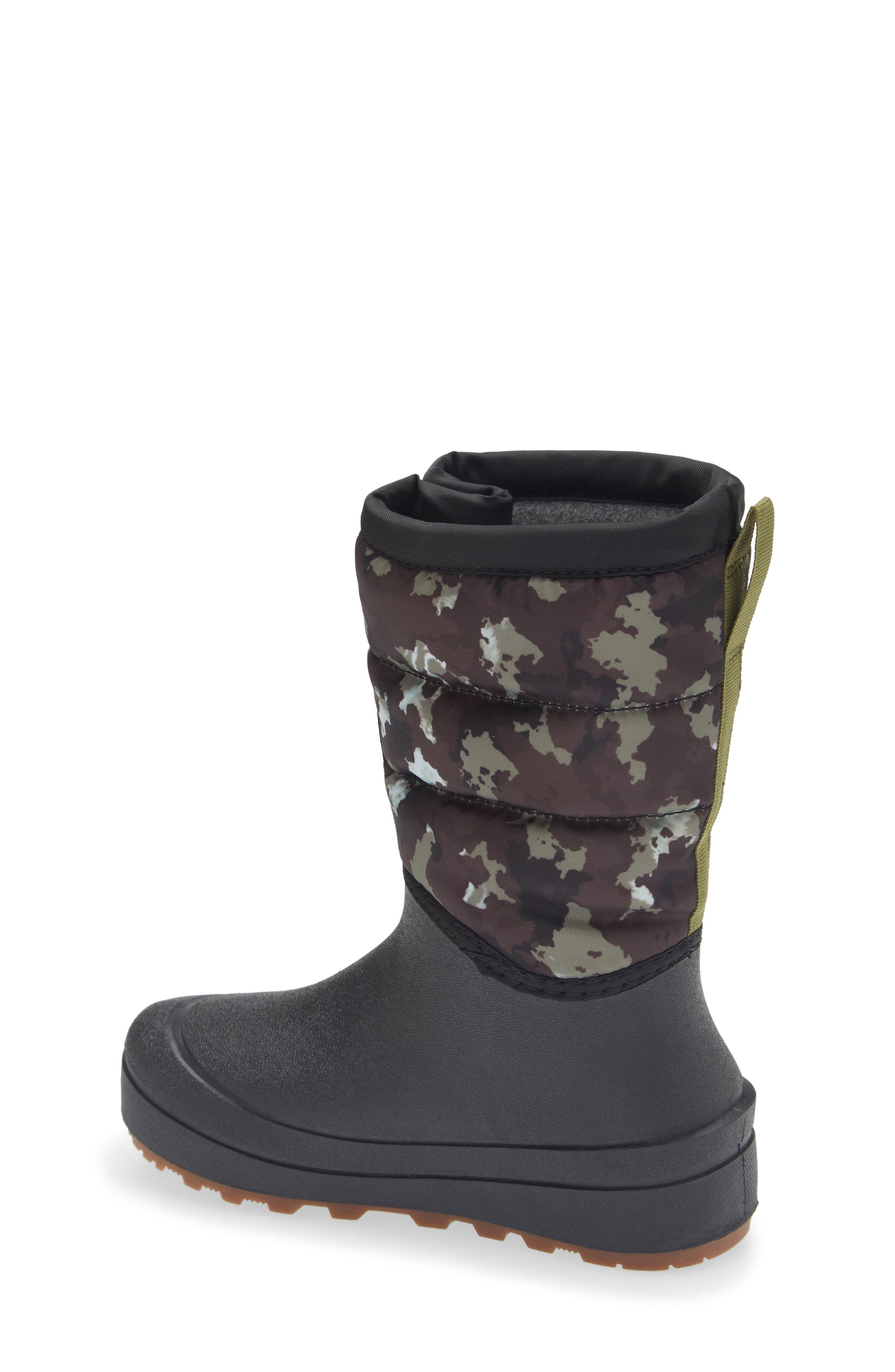 Bogs Snow Shell Waterproof Camo Boot, Alternate, color, Black Multi