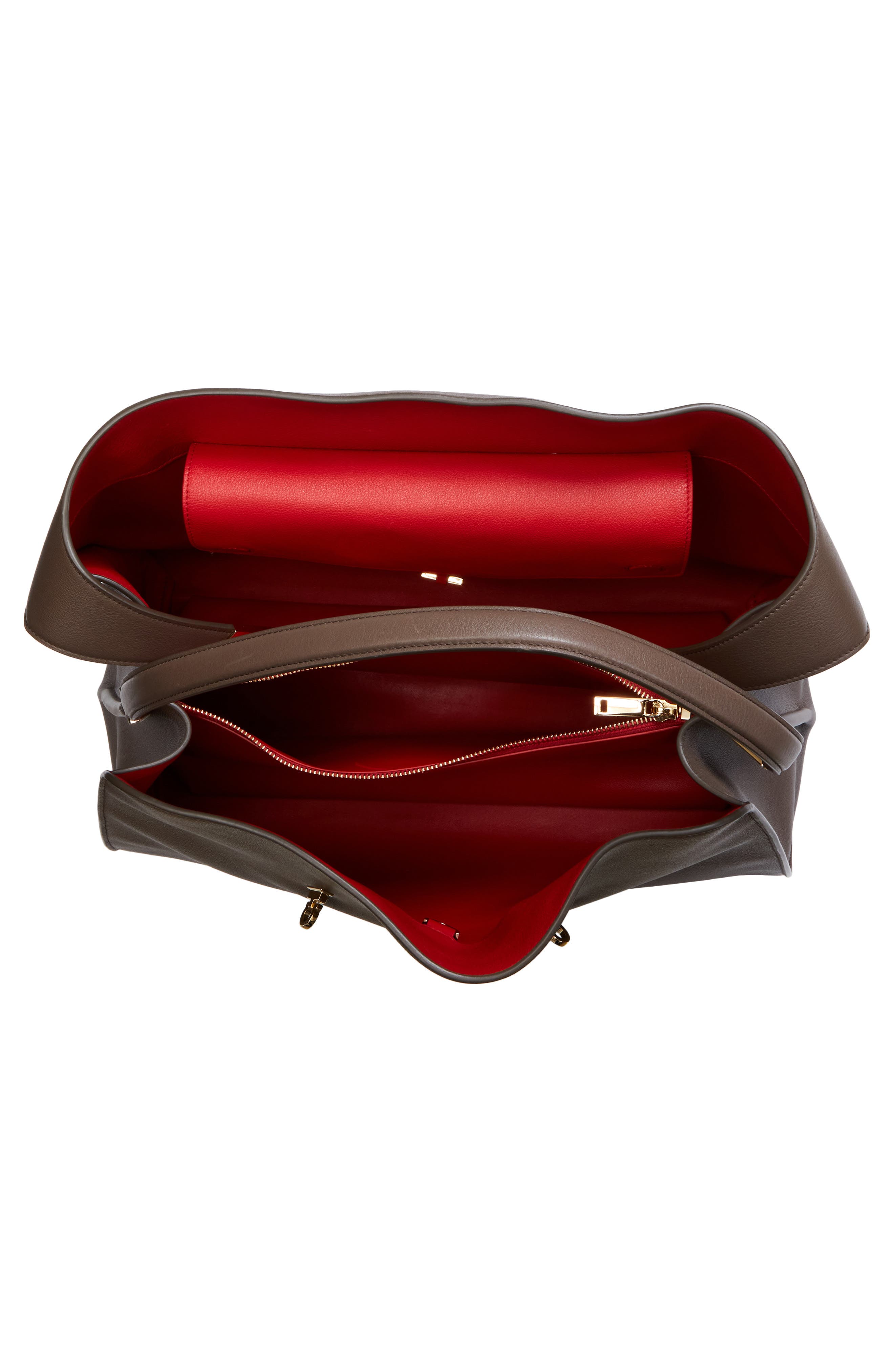 FERRAGAMO Large Hug Bicolor Tote, Alternate, color, 