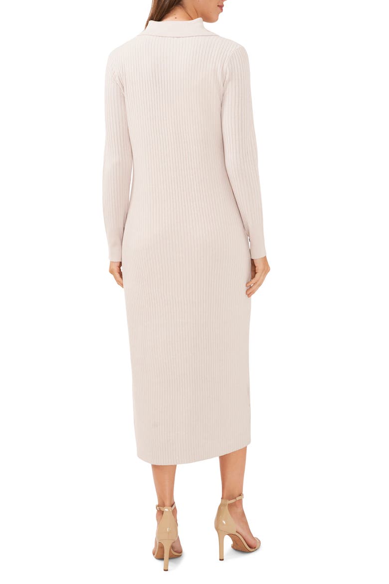 Two-Piece Long Sleeve Cardigan & Slipdress, Alternate, color, ANTIQUE WHITE