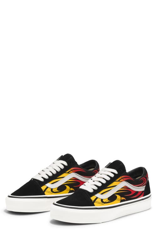 Vans Premium Old Skool Y2k Flame Sneakers In Y2k Flame Black/white