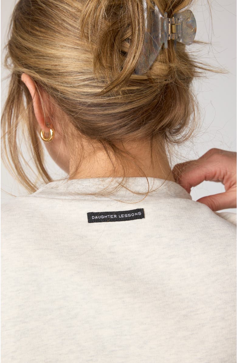 Daughter Lessons Love Crew, Alternate, color, Grey