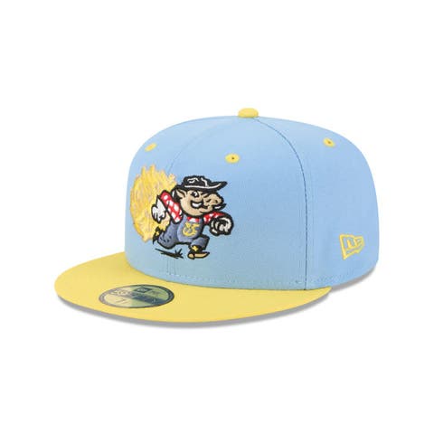 Men's New Era  Light Blue Amarillo Sod Poodles Theme Nights 59FIFTY Fitted Hat