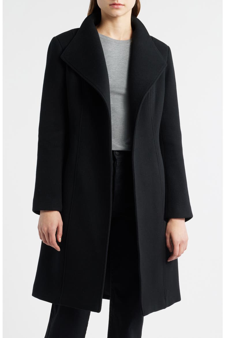 ジャケット・アウター Wool-Blend Doubleface Belted Coat Norita Belted Double Face Wool Coat with Wool Blend Bib (Women