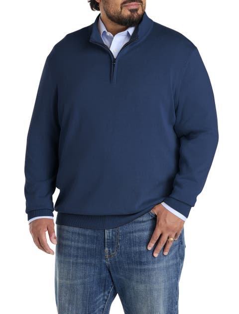 Big & Tall Quarter-Zip Pullover Sweater