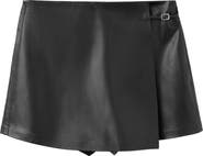 MANGO Candy High Waist Faux Leather Skort
