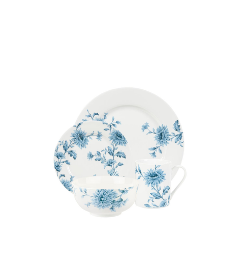 Home 16-Piece Porcelain Dinnerware Set, Service for 4
