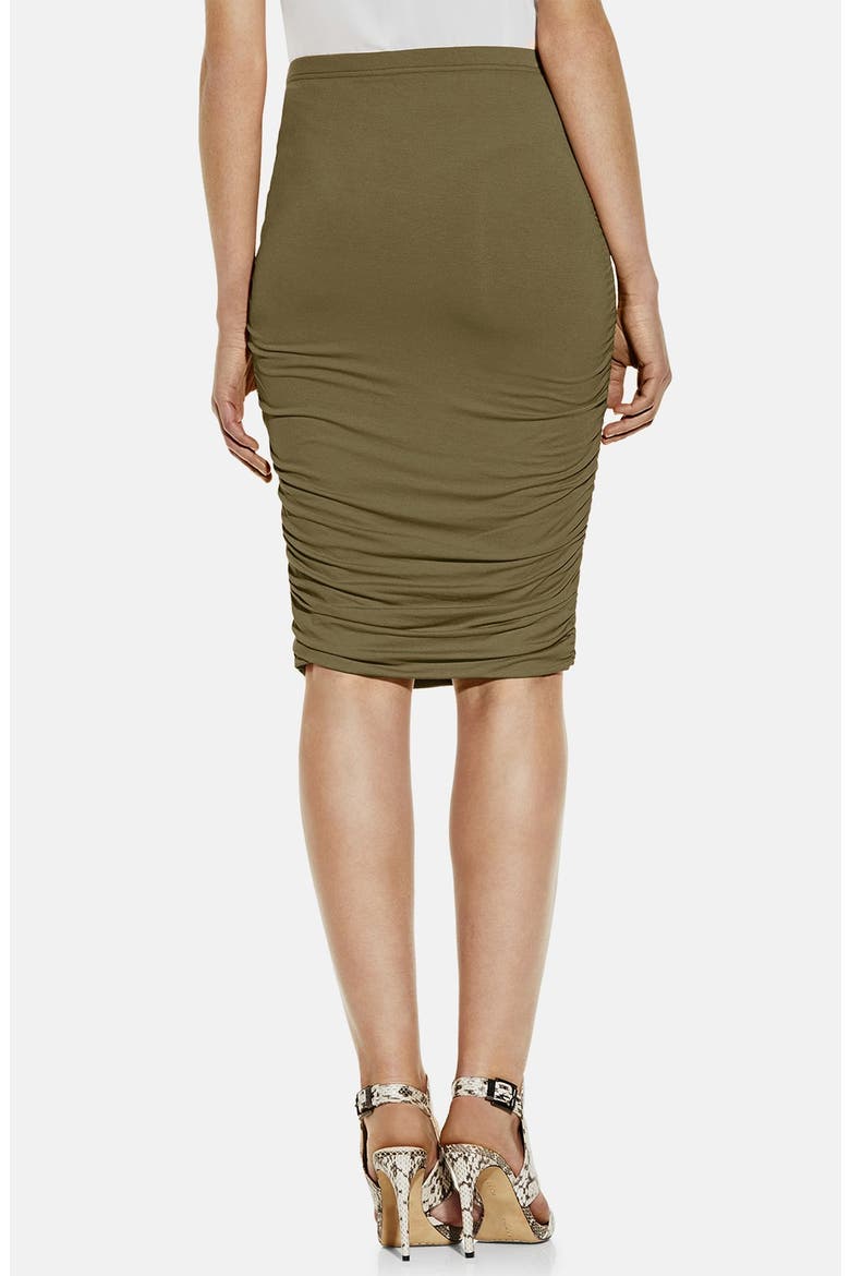 Ruched Midi Tube Skirt, Alternate, color, GRAPELEAF