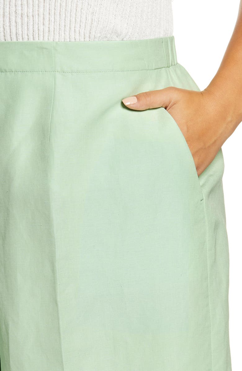 Lafayette 148 New York Ryerson Silk & Linen Bermuda Shorts, Alternate, color, 