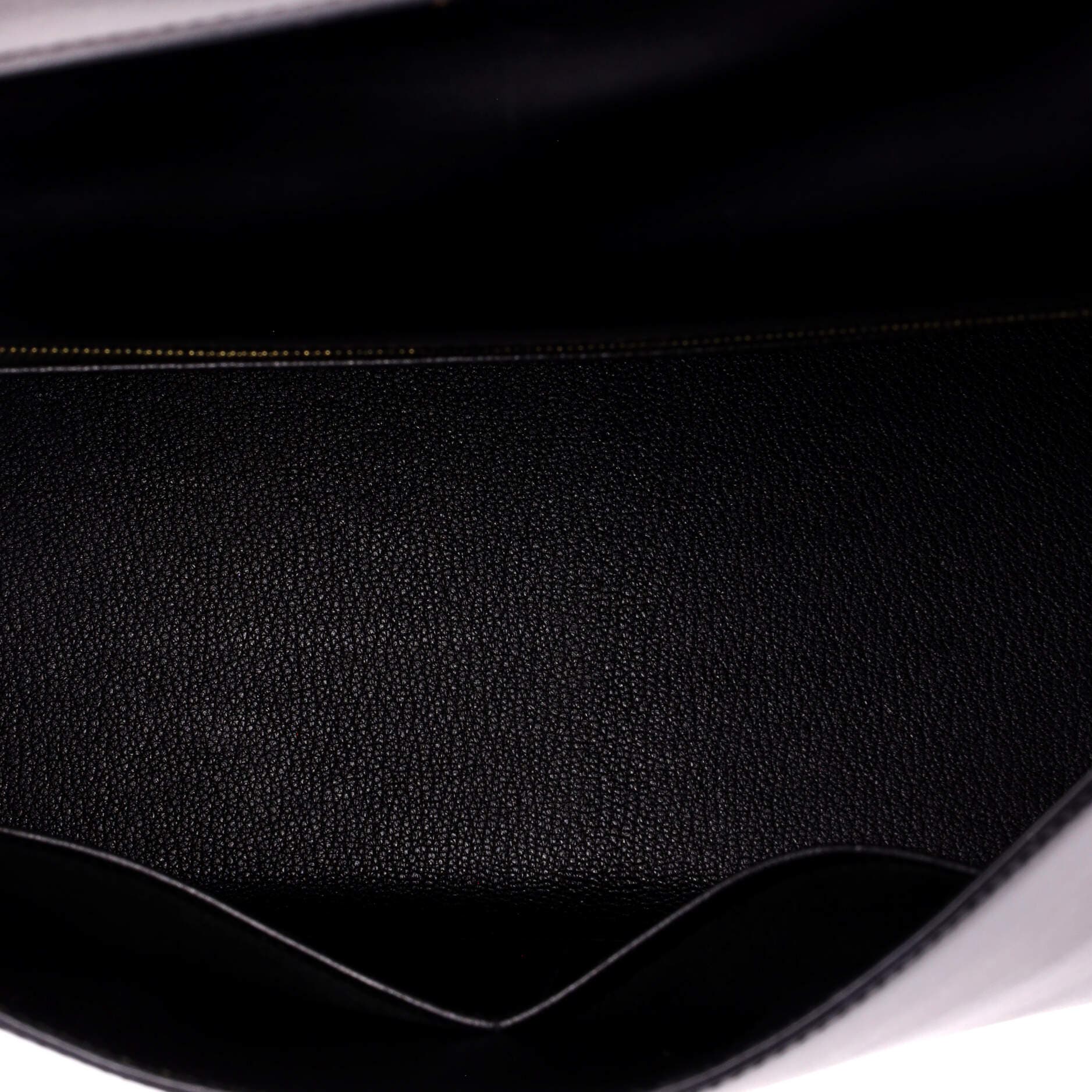 Pre-Owned Hermes Kelly Handbag Black Box Calf with Gold Hardware 32, Alternate, color, Noir
