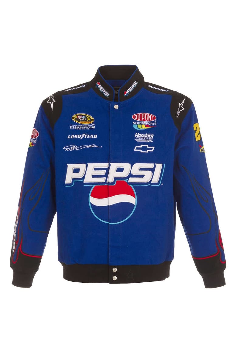 Men's JH Design  Royal Jeff Gordon Pepsi Full-Snap Twill Uniform Jacket, Alternate, color, Royal