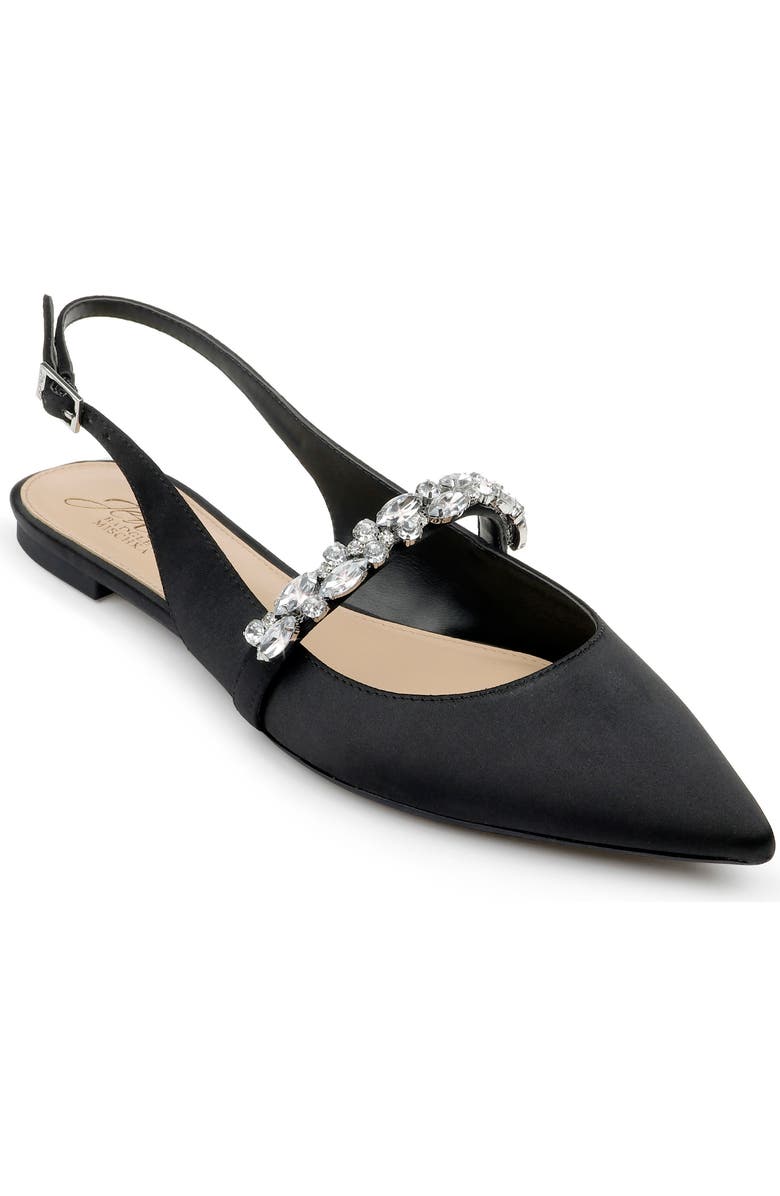 Jewel Badgley Mischka Bambi Slingback Skimmer Flat, Main, color,