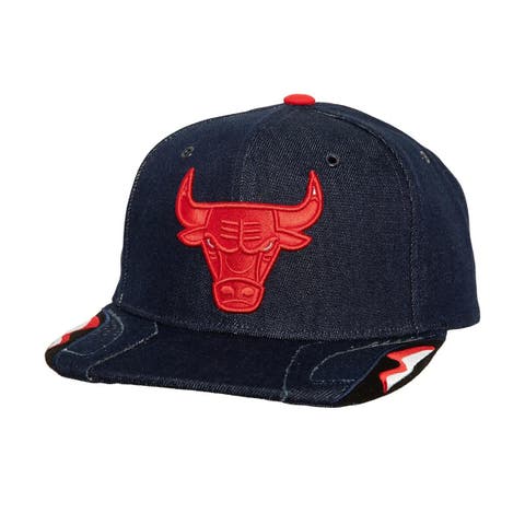 Men's Mitchell & Ness  Denim Chicago Bulls Day 6 Snapback Hat