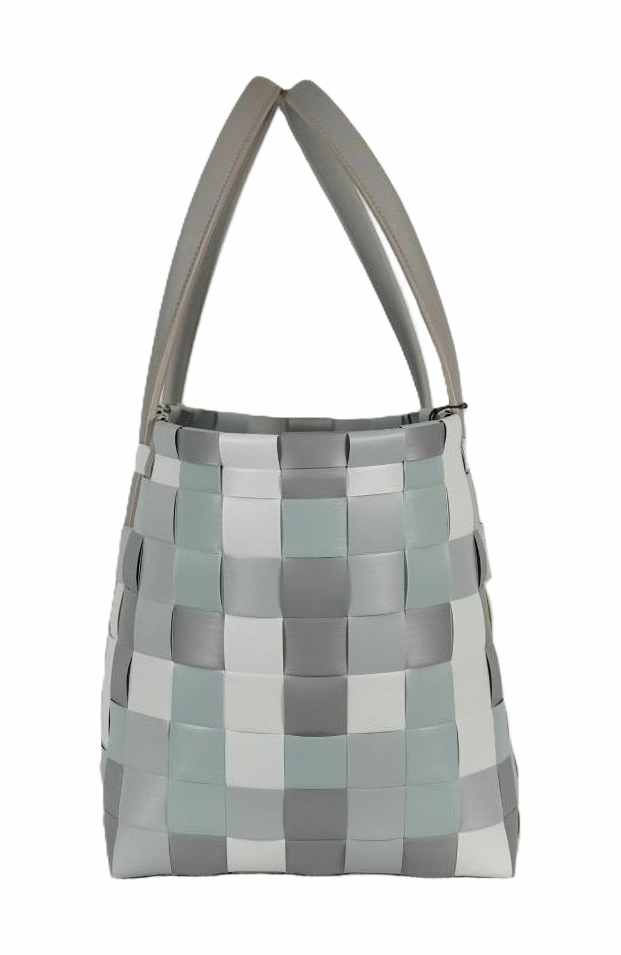 Handed By Color Block Recycled Tote Bag, Alternate, color, Elephant Mix