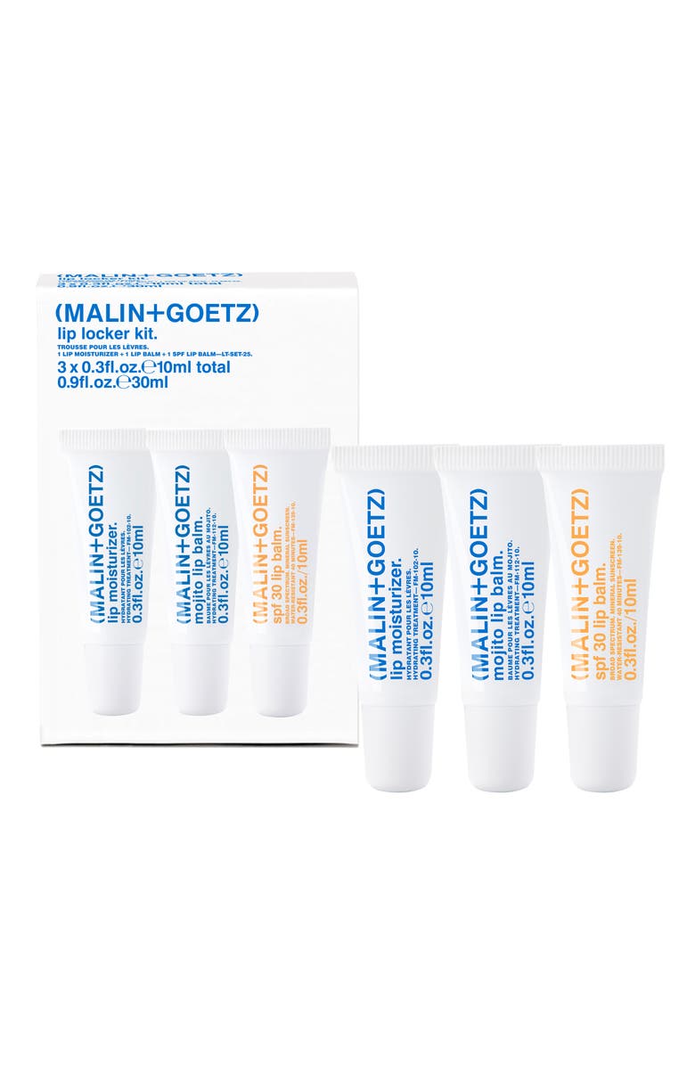 MALIN+GOETZ Lip Locker Kit $50 Value, Main, color, White