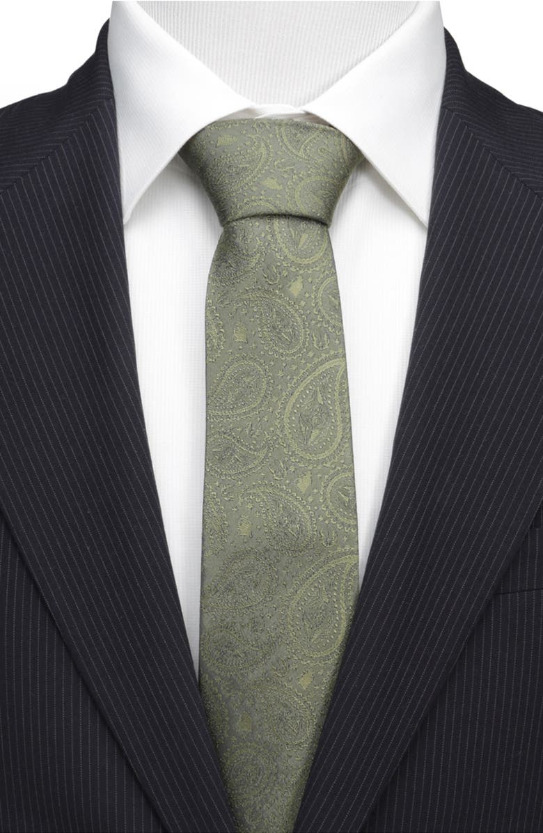 Cufflinks, Inc. Star Wars<sup>™</sup> - Yoda Paisley Silk Tie, Alternate, color, Green