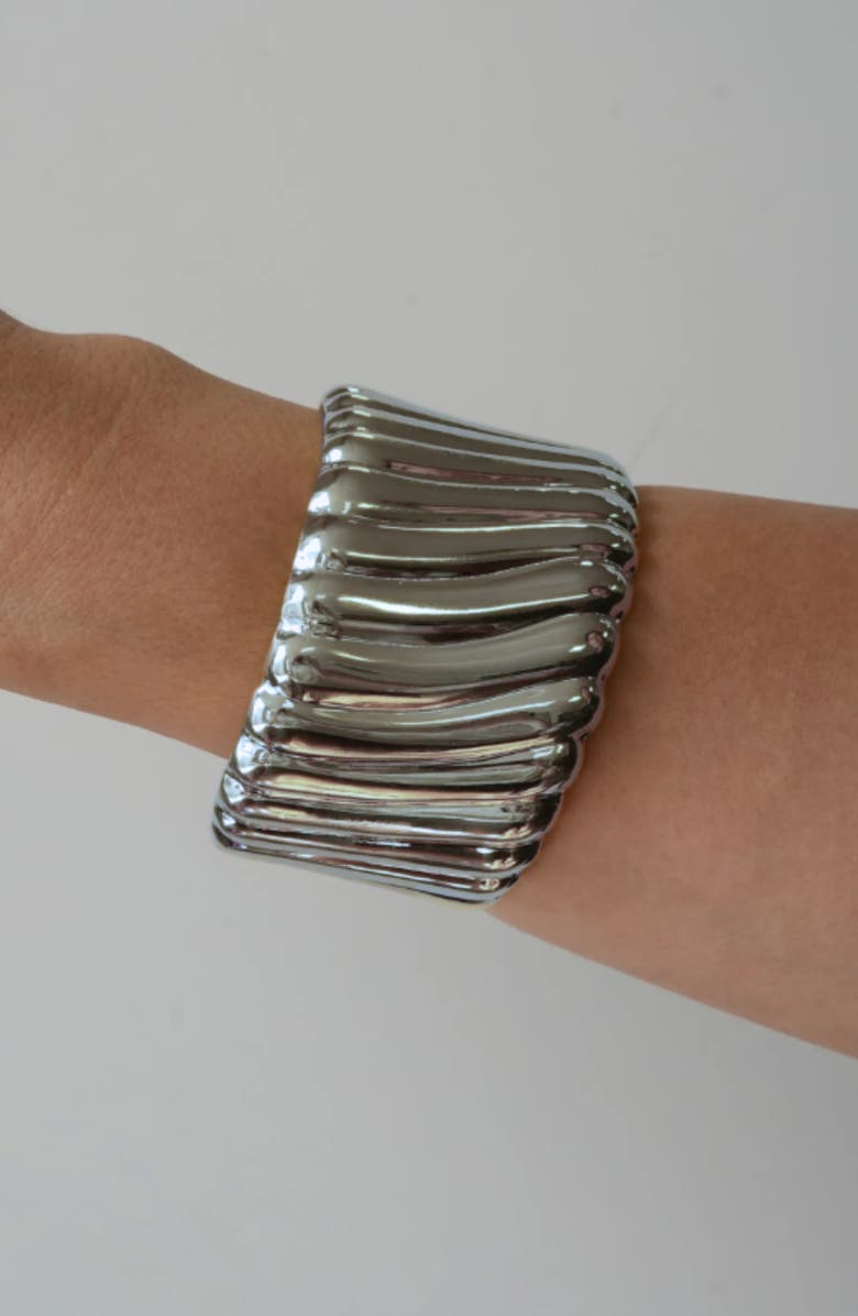 ARGENTO VIVO Twisted Wide Cuff, Alternate, color, Silver