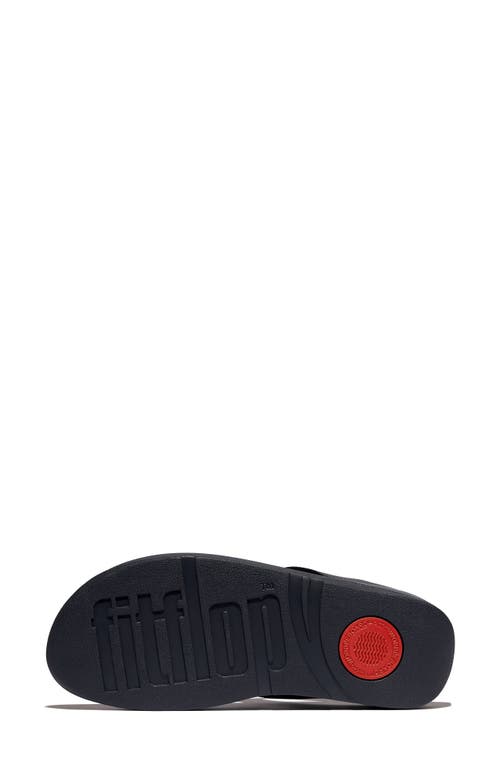 Shop Fitflop Fino Multistone Flip Flop In Midnight Navy
