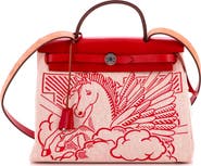 Pre-Owned Hermes Herbag Zip Pegase Pop Toile and Leather 31