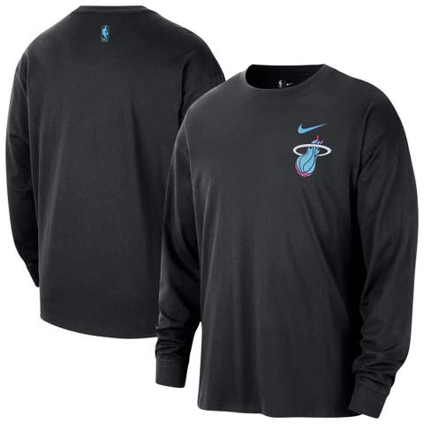 Men
s Nike  Black Miami Heat 2025/26 City Edition Remix Essential Logo Long Sleeve T-Shirt