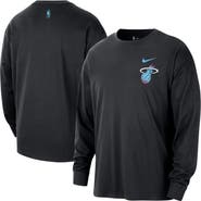 Nike Men's Nike  Black Miami Heat 2025/26 City Edition Remix Essential Logo Long Sleeve T-Shirt