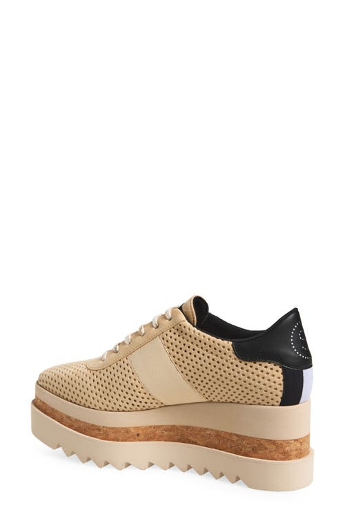 Shop Stella Mccartney Sneak-elyse Platform Wedge Sneaker In Dust