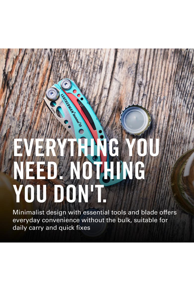 Skeletool CX, 7-in-1 Lightweight, Minimalist Multi-Tool for Everyday Carry (EDC), Home, Garden & Outdoors, Alternate, color, Paradise Blue