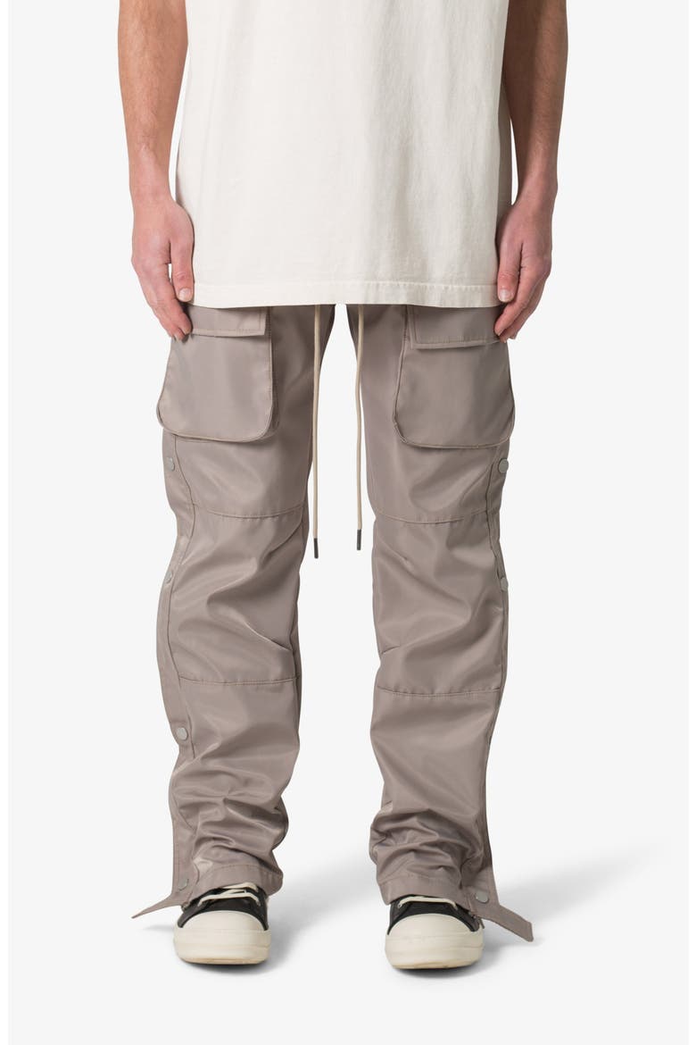 Side Snap Nylon Cargo Pants, Main, color, GREY
