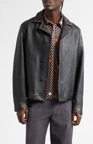 MM6 Maison Margiela Sheepskin Leather Jacket