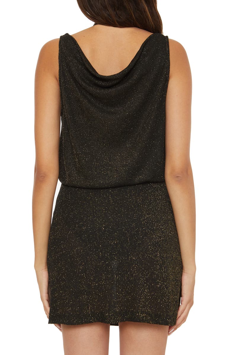 Becca Gilded Metallic Cover-Up Sheath Dress, Alternate, color, 