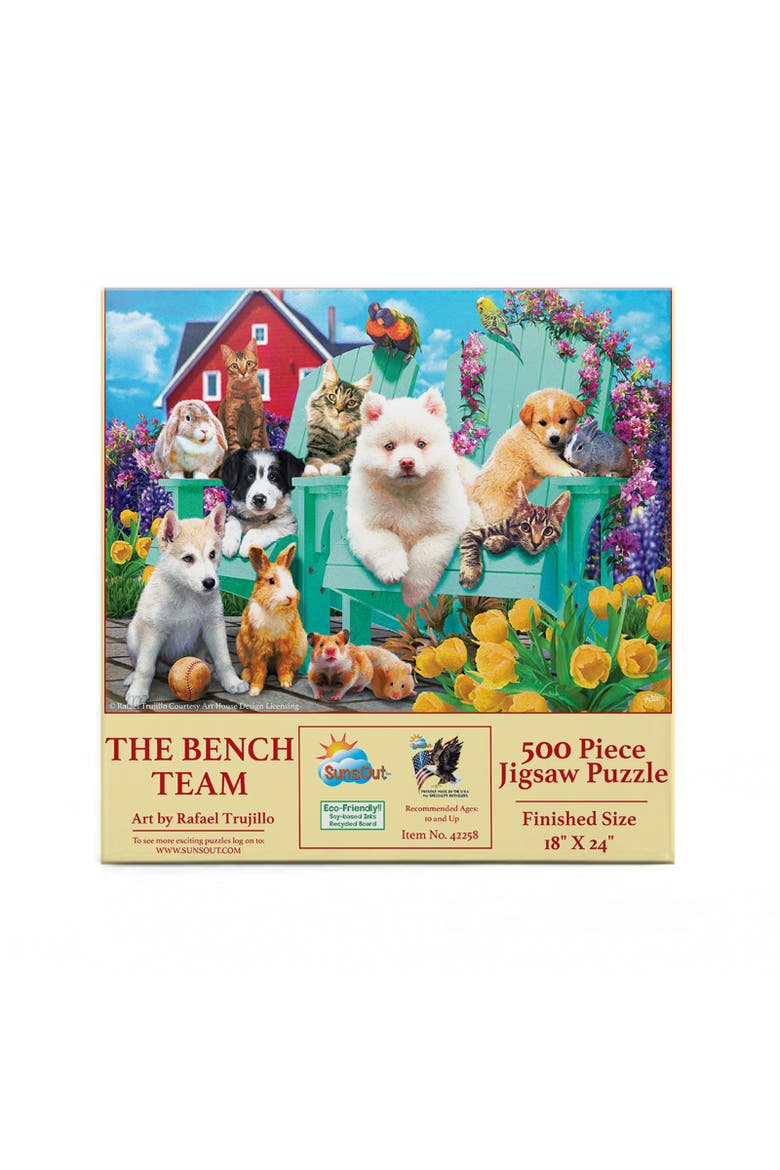 The Bench Team 500 piece Jigsaw Puzzle for Adults, Alternate, color, Multicolor