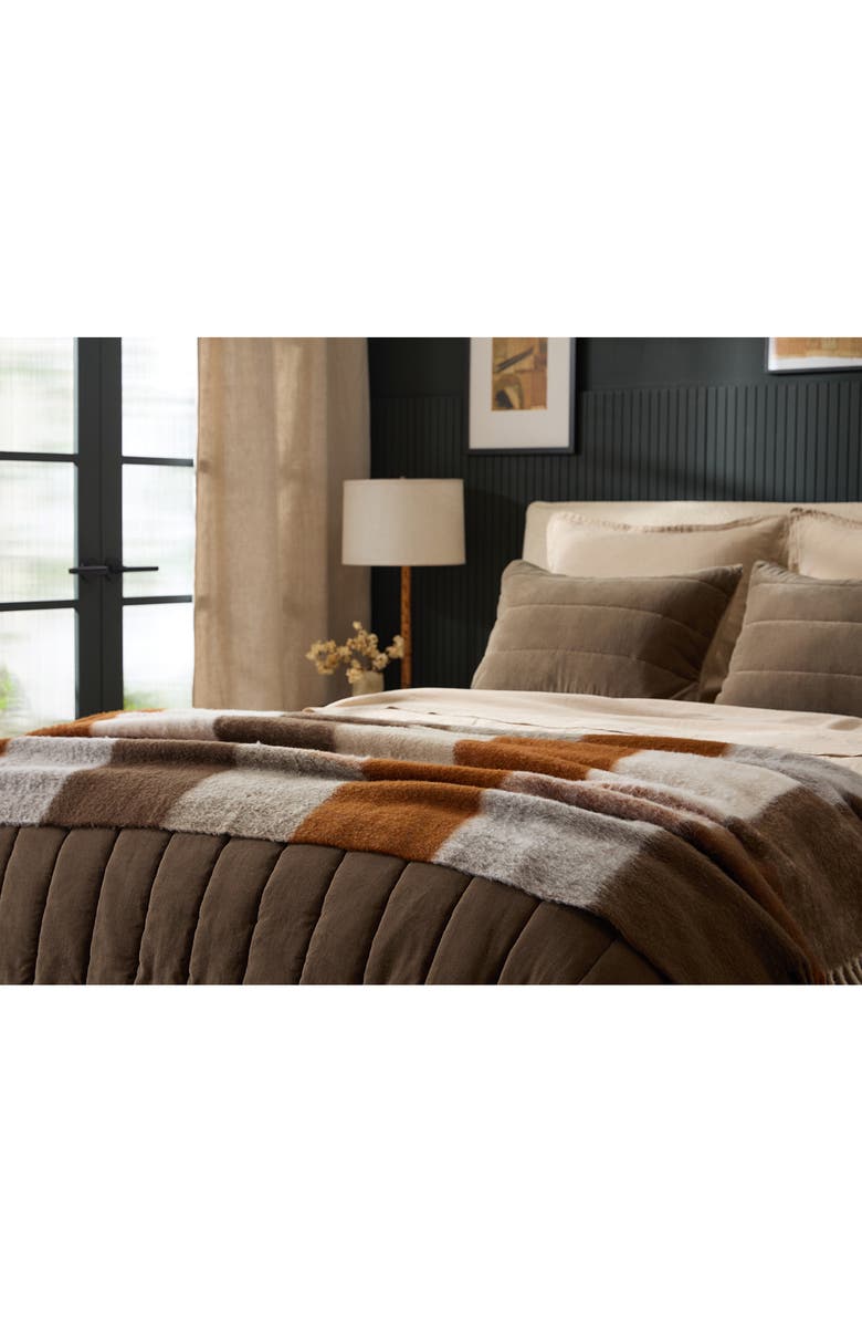 Parachute Wool Blend Throw Blanket, Alternate, color, Autumn Plaid