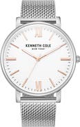 Kenneth Cole New York Three Hand Quartz Mesh Strap Watch, 42mm