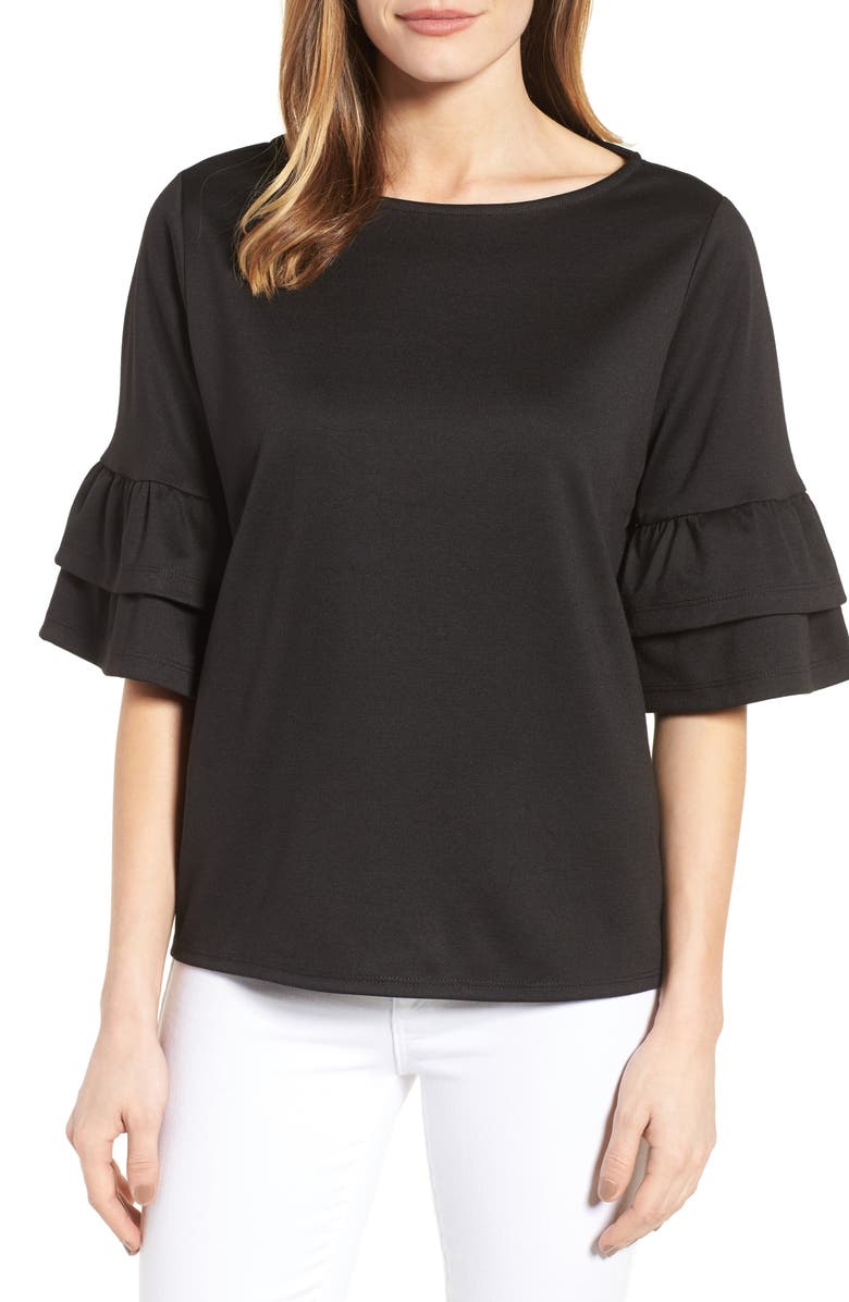 Halogen<sup>®</sup> Ruffle Sleeve Top, Main, color,