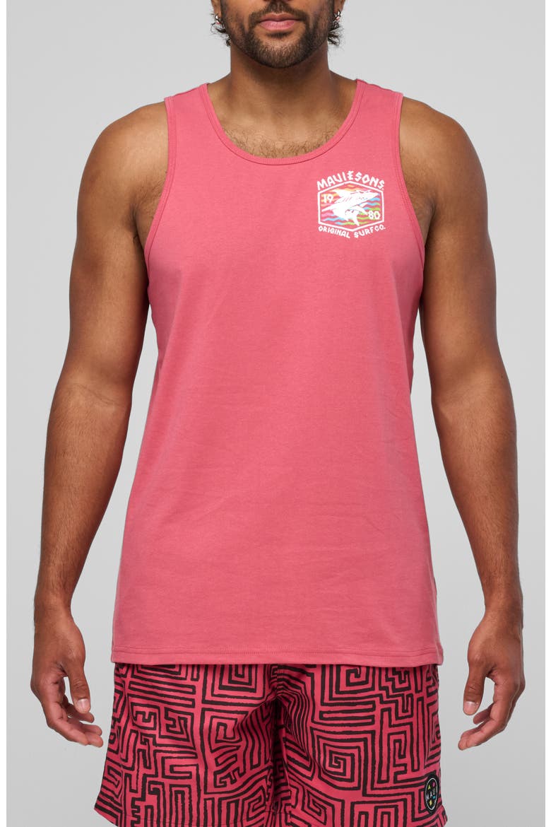 Surf Thrasher Graphic Tank, Main, color, DEEP CORAL