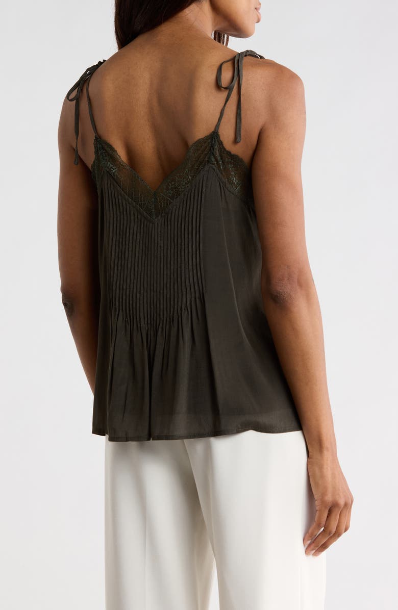 CIEBON Syvan Lace Trim Tank, Alternate, color, Green