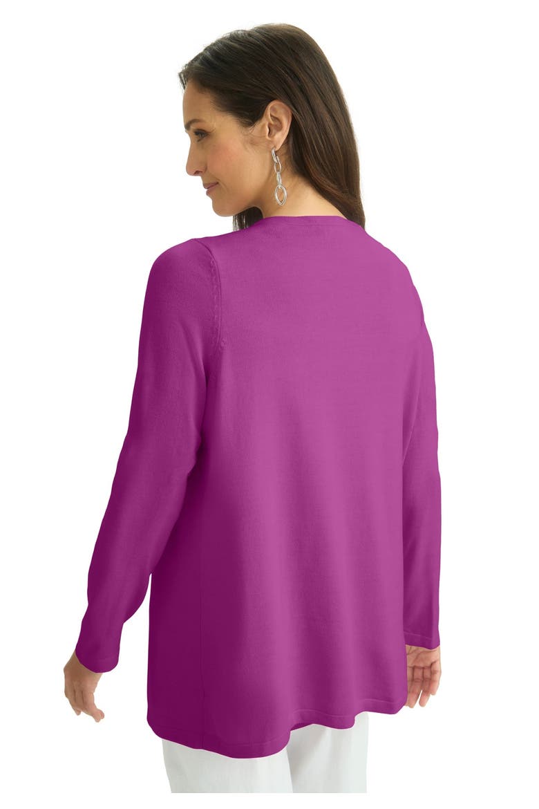 Flyaway Cardigan, Alternate, color, DEEP ORCHID