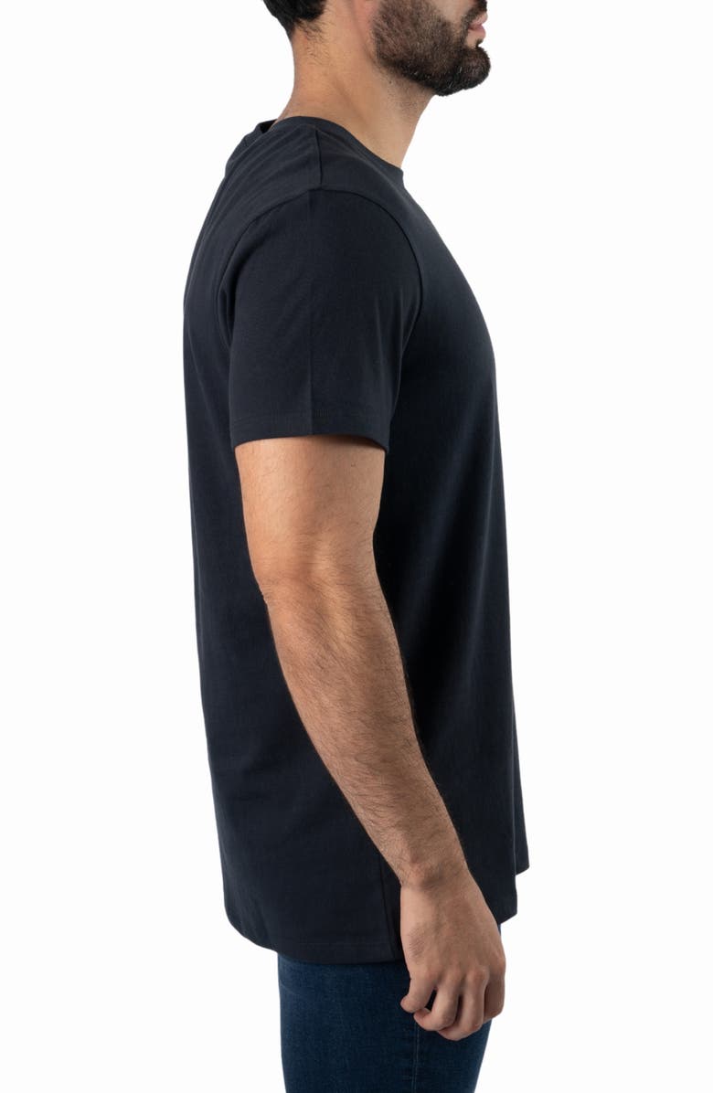 Jared Lang Boxy Cotton T-Shirt, Alternate, color, Dark Navy