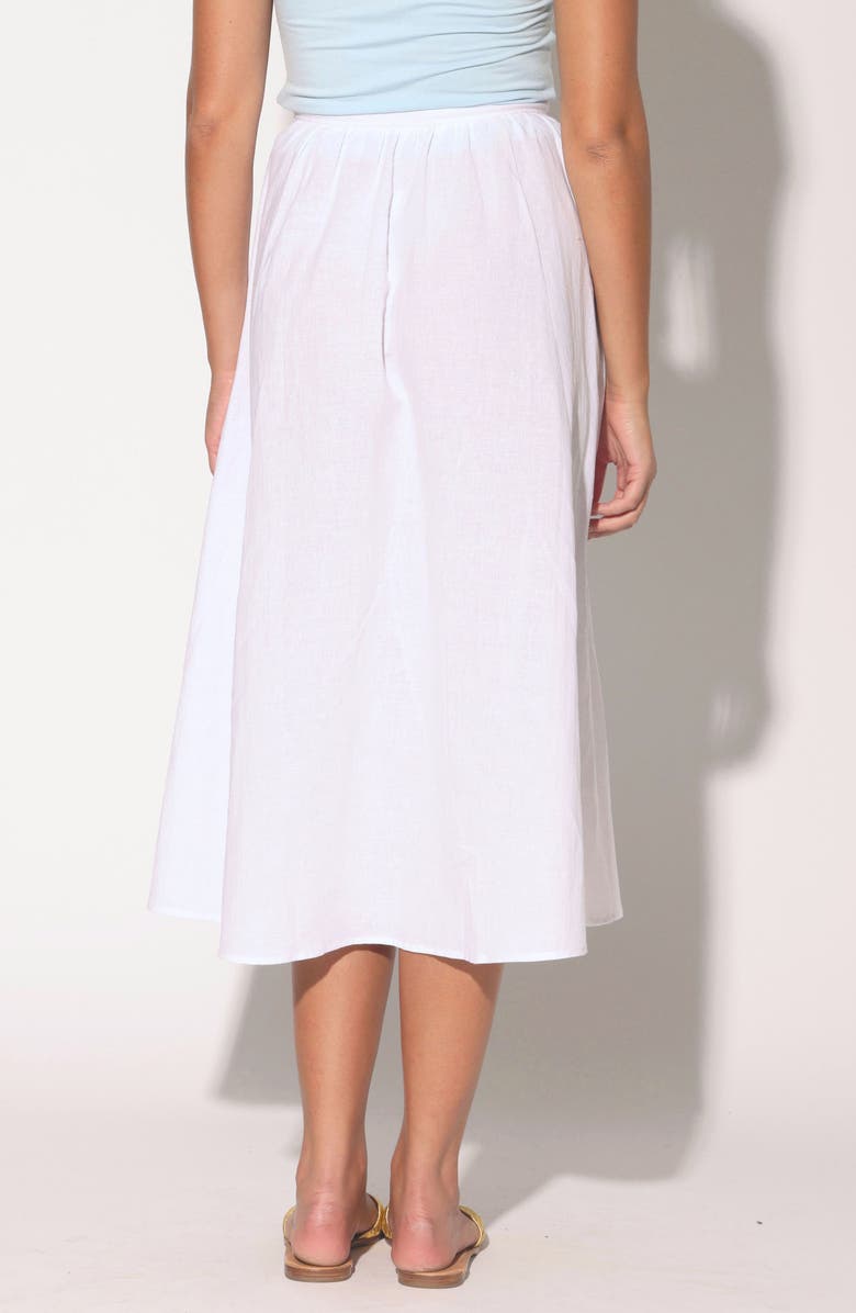 Walter Baker Sharon Cotton & Linen Midi Skirt, Alternate, color,