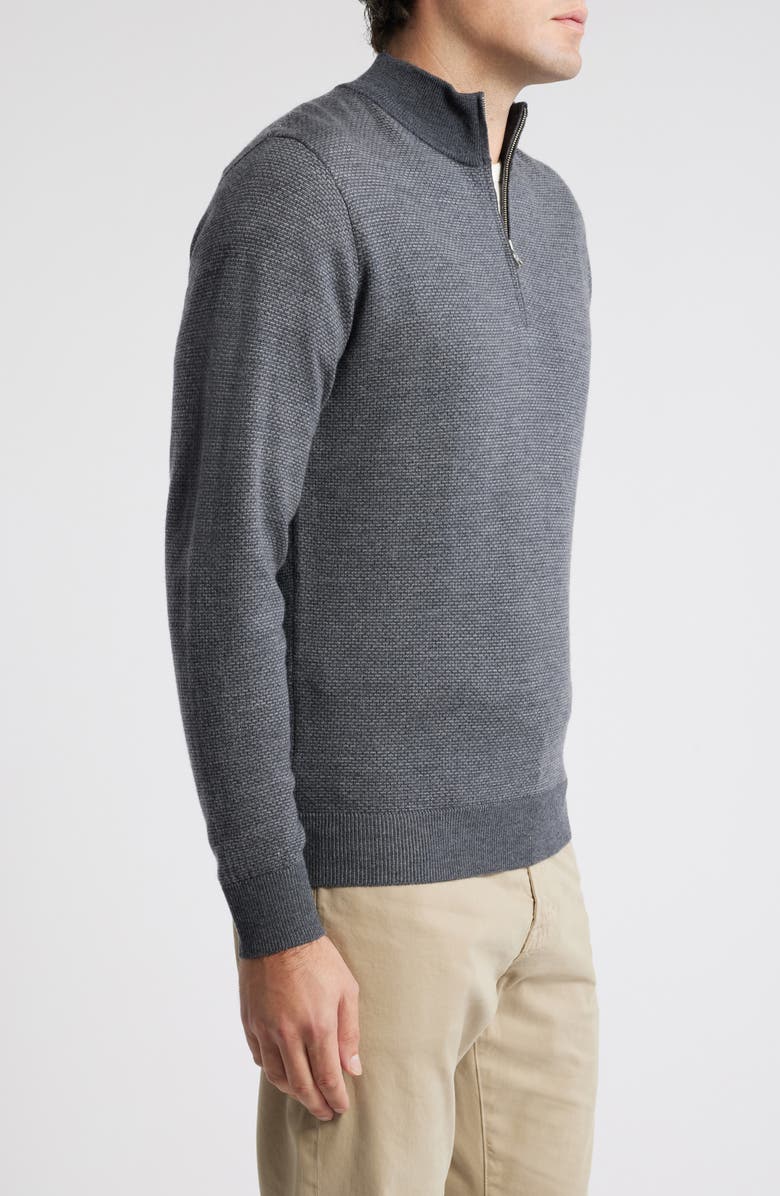 Peter Millar Crown Crafted Ashland Merino Wool Quarter Zip Sweater, Alternate, color,