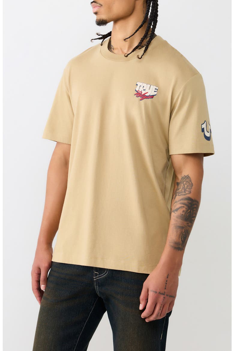 Horseshoe Balloon Graphic T-Shirt, Alternate, color, TRAVERTINE