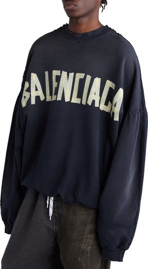【BALENCIAGA】printed oversized crewneckpullover【ランク:A】 Balenciaga Double Front Oversize Embroidered Graphic
